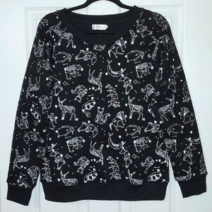 LA Soul Celestial Animals Sweatshirt Size Medium